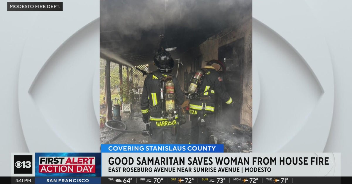 Good Samaritan saves woman from Modesto house fire