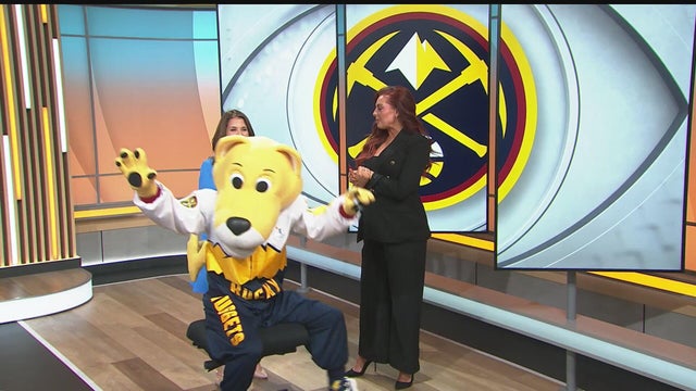 Denver Nuggets' mascot Rocky visits CBS Colorado studios ahead of season opener