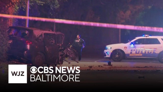 Crash shuts down Northern Parkway at Hillen Road in Northeast Baltimore