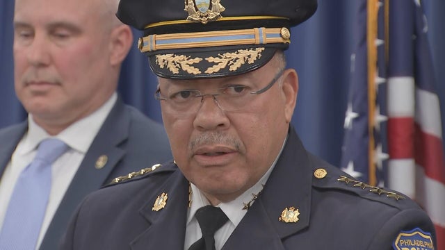 Philadelphia Police Commissioner Kevin Bethel speaks at a press conference 