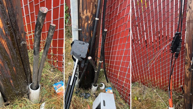 Copper, fiber optic wire damage