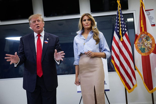 President Trump Casts His Vote In The Midterm Elections 