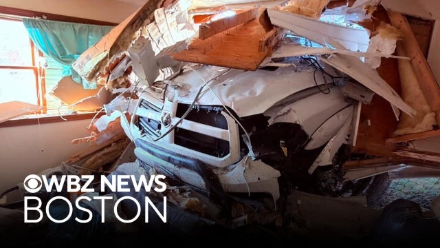 Truck slams into Fall River apartment building, injures 1 resident
