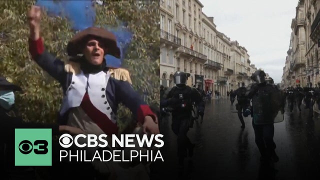 French leaders hope for a peaceful day in Paris after protests lead to riots