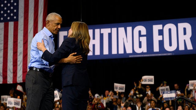 Former President Barack Obama Campaigns With Ohio Democrats In Cleveland 