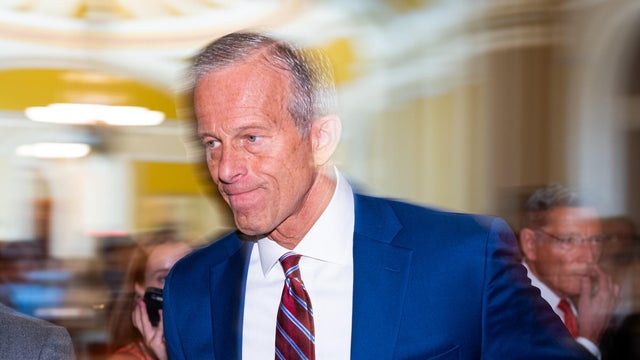 Senate Majority Leader John Thune at a campaign event in Sioux City, Iowa, on Friday, Oct. 23, 2026. 