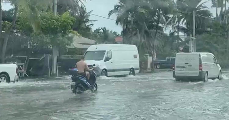 South Florida battered by king tide flooding as onshore winds gust to 40 mph; residents and businesses brace for worse onslaught Monday