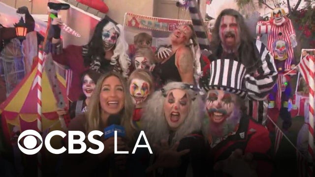 Halloween takes over Mission Viejo - Carnival clowns, Disney villians, and more! | CBS LA