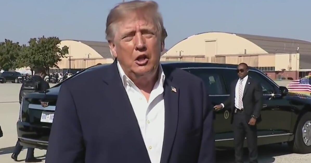 President Trump campaigns in Texas - CBS Texas