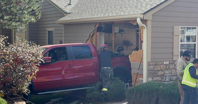 Truck drove through Littleton home wall and ruptured gas line