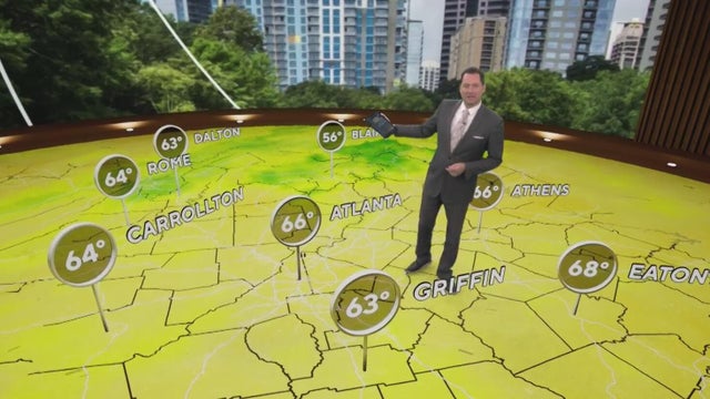 Temperatures warming up after chilly mornings across Georgia