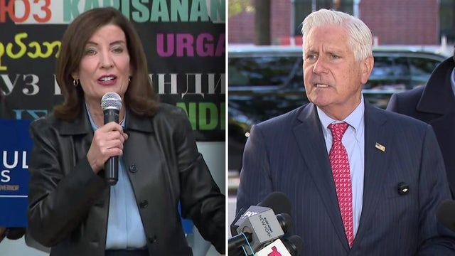 Left: Gov. Kathy Hochul; Right: Bruce Blakeman 
