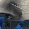 Flames shoot from roof of George Bush Intercontinental Airport in Houston