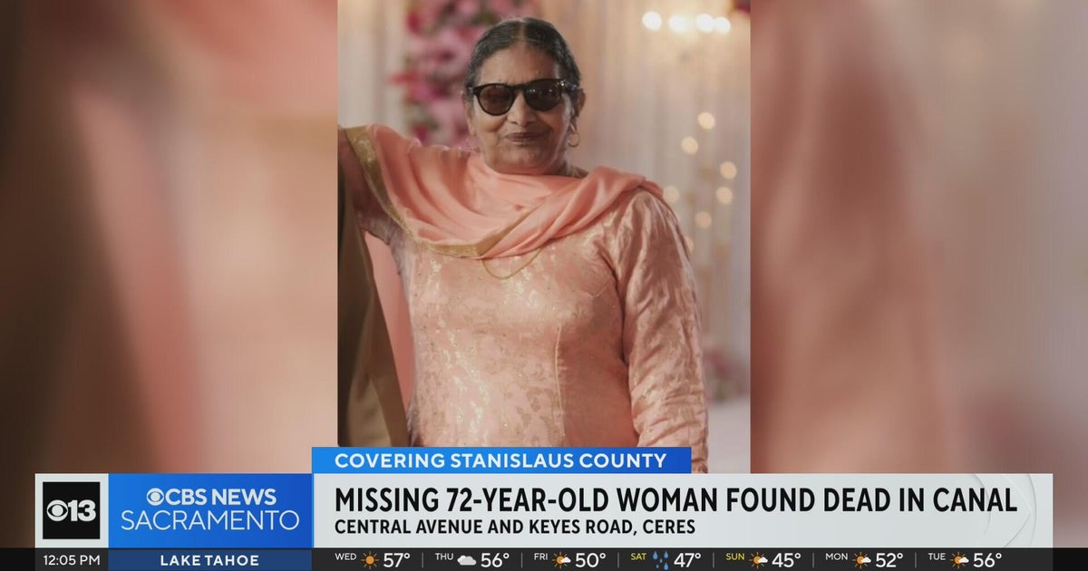 Missing 72-year-old Ceres woman found dead in canal