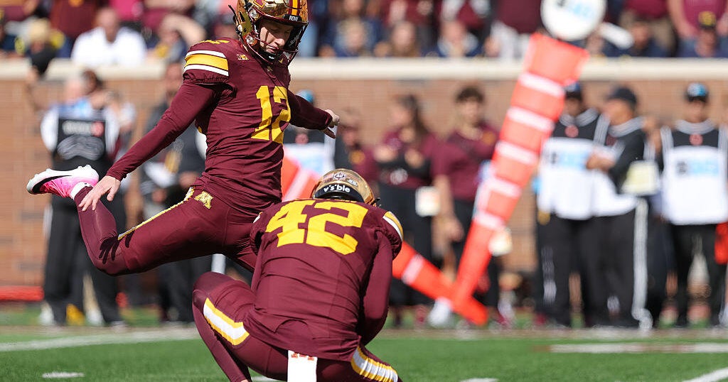 Minnesota's late-arriving kicker Luke Drzewiecki quickly makes a strong impression