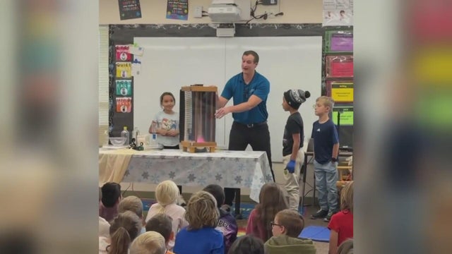 CBS Colorado meteorologist shares wild weather with Silver Creek students