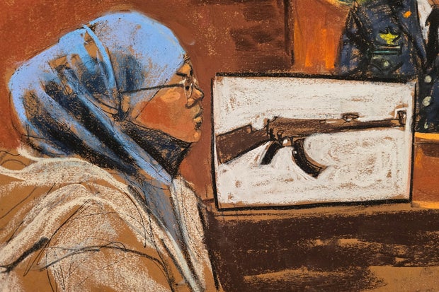 Halima Salman, charged with knowingly receiving military training from a terrorist organization, the Islamic State