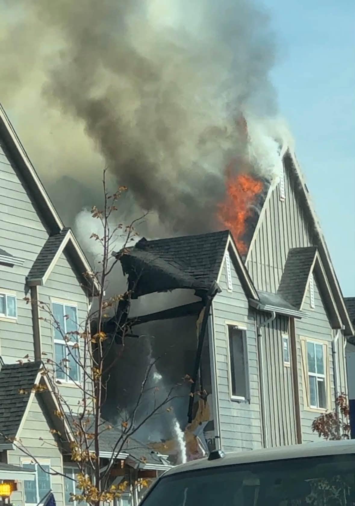 Firefighters rush to burning duplex under construction in Northern ...
