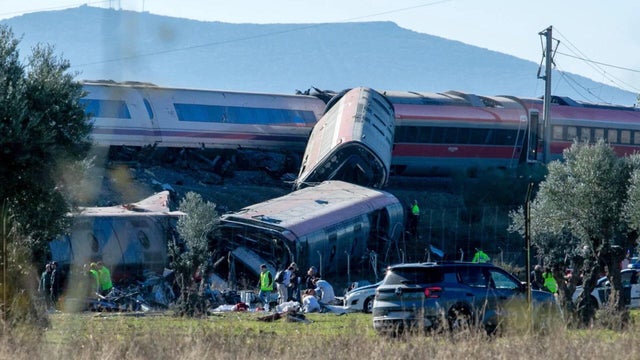 At least 30 dead as high-speed train crashes into stopped train in Spain,  authorities say