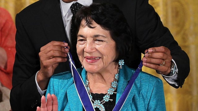 Civil rights leader Dolores Huerta dies at 96