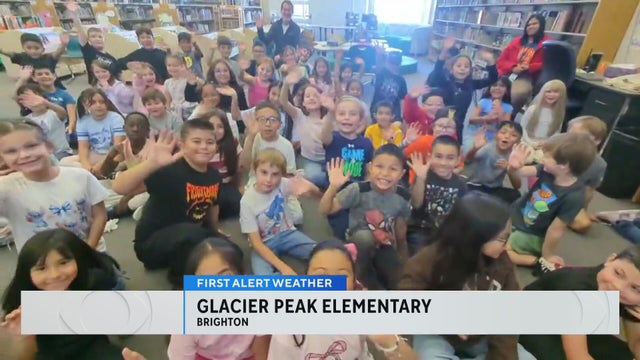 First Alert Weather visit at Glacier Peak Elementary School