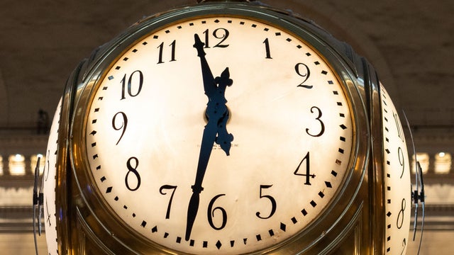 The clock in Grand Central Terminal's Main Concourse is seen in New York City, Aug. 7, 2026. 