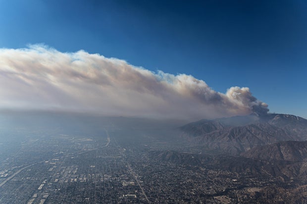 Aerials of the Palisades and Eaton Fires.