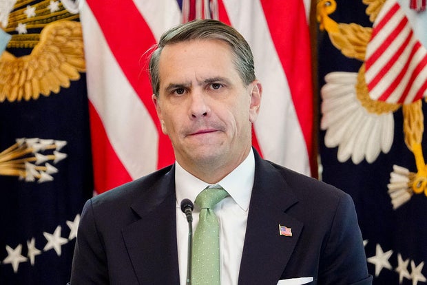 Attorney General Todd Blanche speaks during a roundtable in the East Room of the White House in Washington, D.C., on Oct. 21, 2026. 