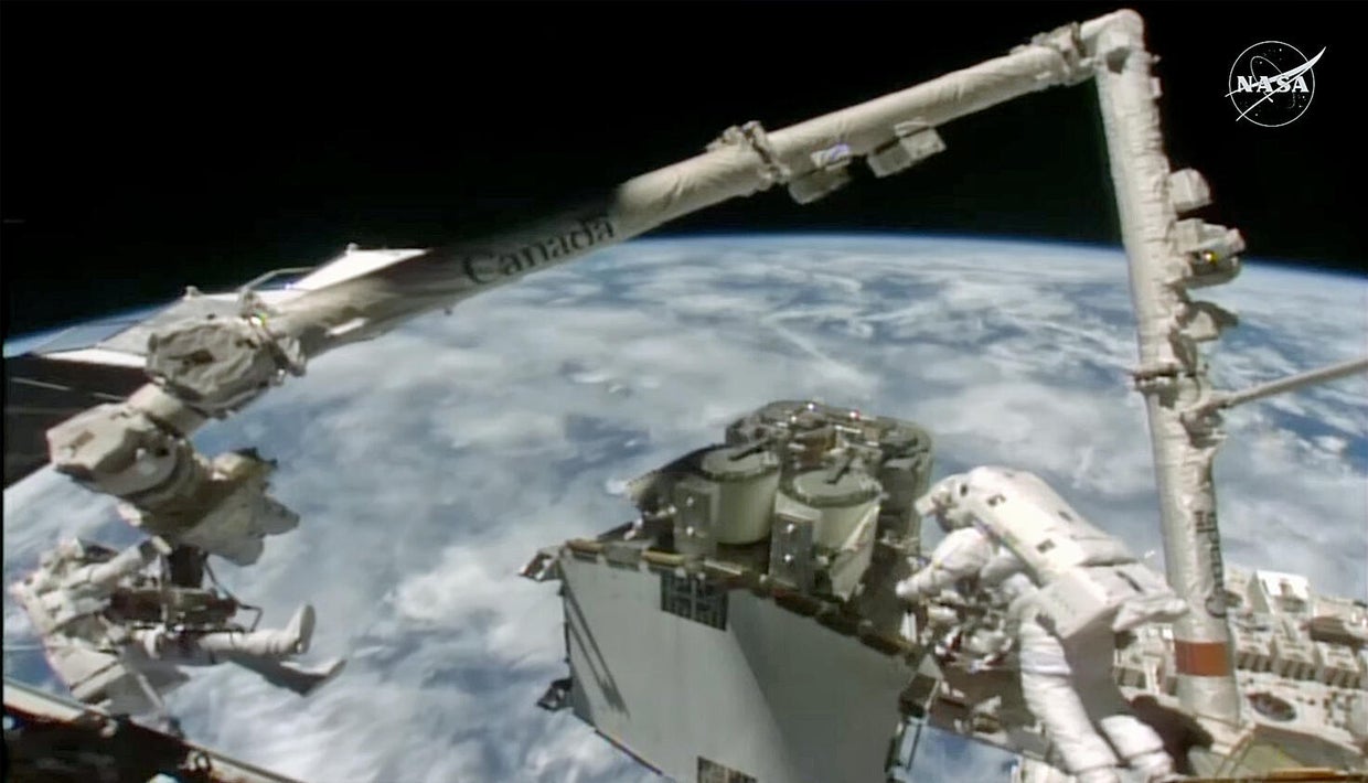 Spacewalkers begin final phase of multi-year space station power system ...