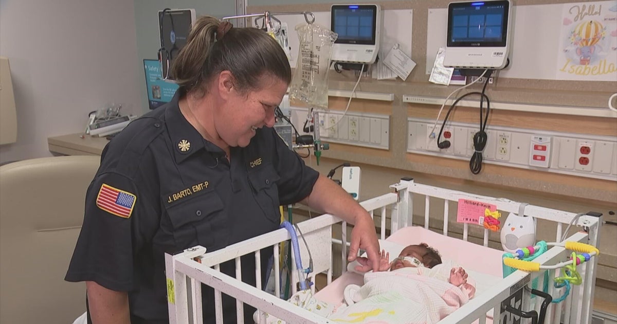 Pennsylvania baby born at 23 weeks and her family reunite with paramedic who helped deliver her