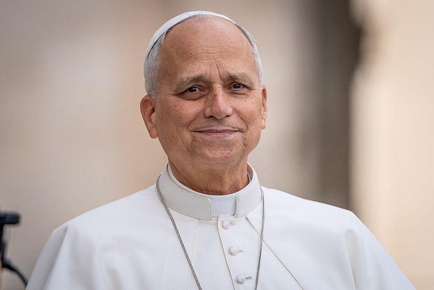 Pope Leo XIV arrives to lead his traditional Wednesday 