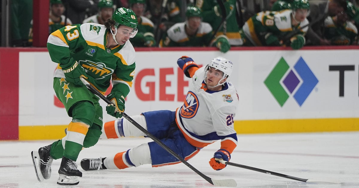 Schaefer scores his 2nd goal of the game in OT to lift Islanders past Wild, 4-3