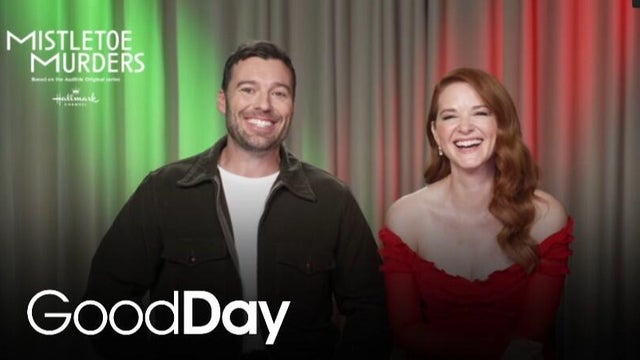 We chat with "Mistletoe Murders" stars, Sarah Drew and Peter Mooney