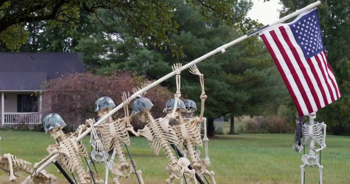 Halloween display brings joy to woman undergoing cancer treatment